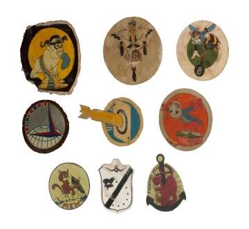 Collection of WWI Painted Squadron Patches