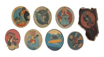 Collection of WWI Painted Squadron Patches