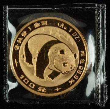 1983 China 100 Yuan Panda Gold Coin