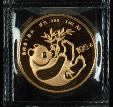 1984 China 100 Yuan Panda Gold Coin