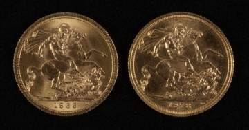 1966 & 1978 Regina Elizabeth Gold Coins