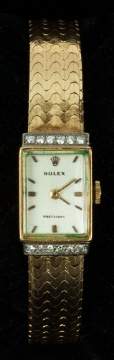 18K Gold & Diamond Ladies Rolex Bracelet Wristwatch
