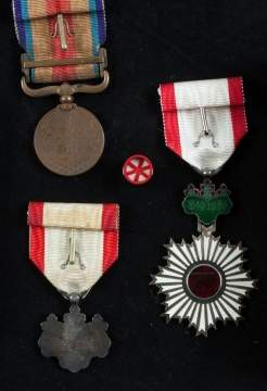 WWII Japanese Order of the Rising Son Metals