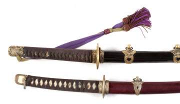 Two Japanese Naval Officer Swords
