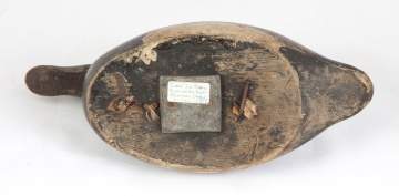 "Clary" E.K Shaw Burlington, Ontario Redhead Drake Duck Decoy