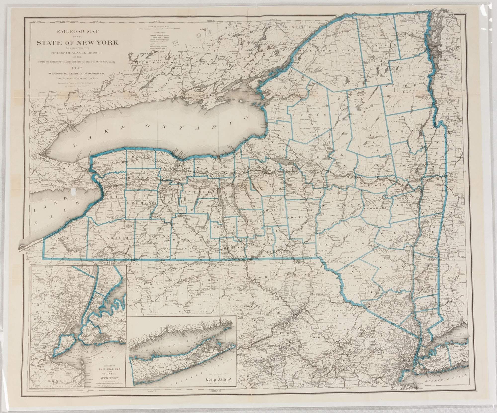 Group of Historical New York State Maps Cottone Auctions