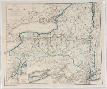 Group of Historical New York State Maps