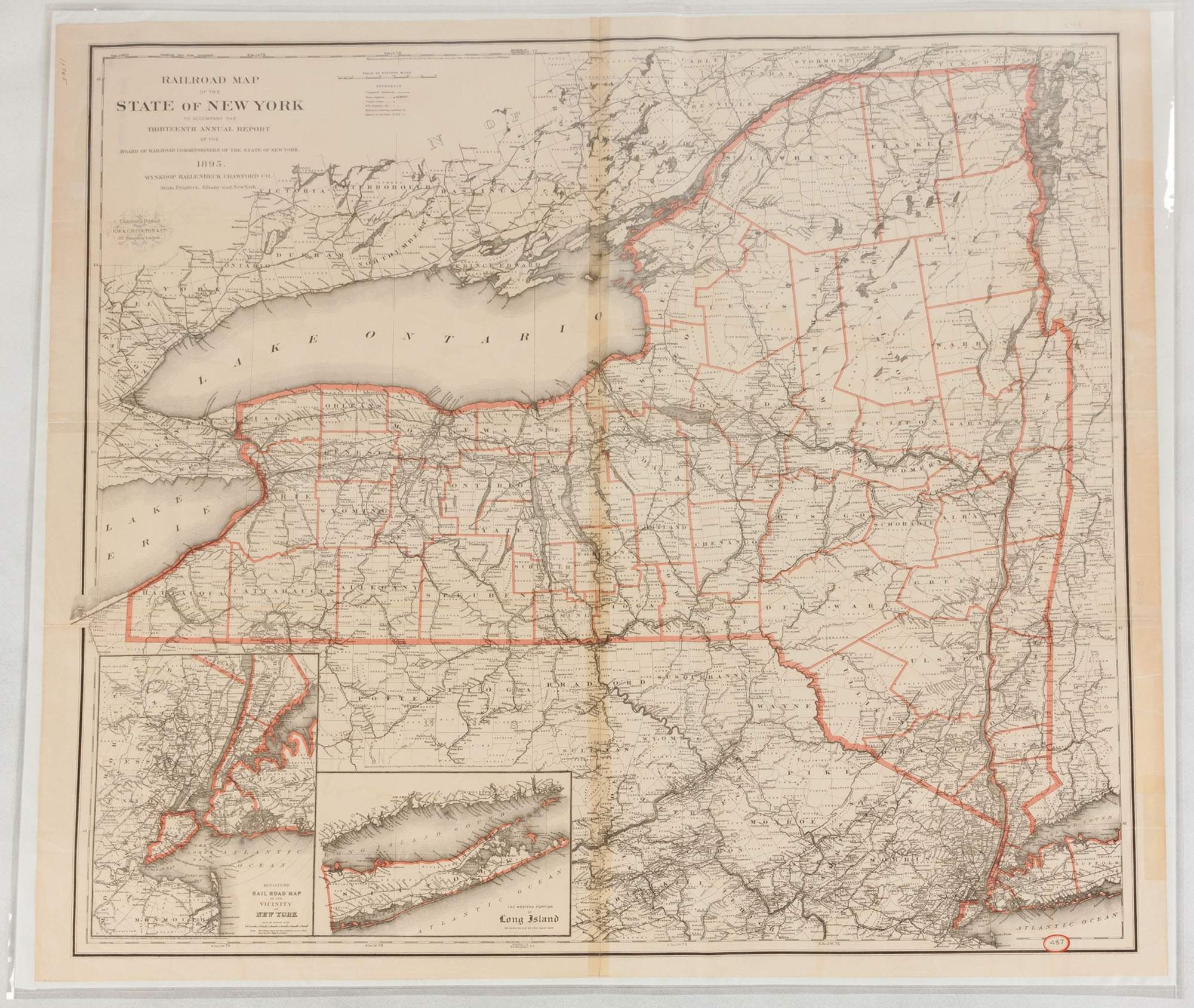 Group of Historical New York State Maps Cottone Auctions
