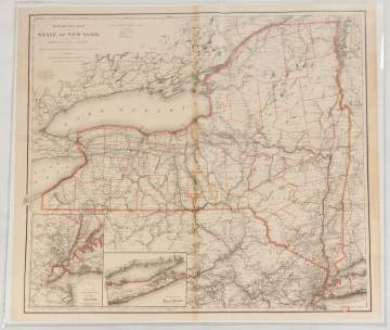 Group of Historical New York State Maps