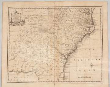 Map of the Provinces of North & South Carolina, GA