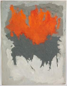 Henry Botkin (American, 1896-1983) "Orange Over Grey" 1958