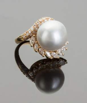 Lady's South Sea Pearl Ring