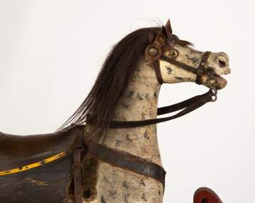 Carved & Painted Dapple Grey Rocking Horse
