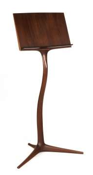 Fine and Rare Early Wendell Castle (American, 1932-2018) Music Stand & Stool