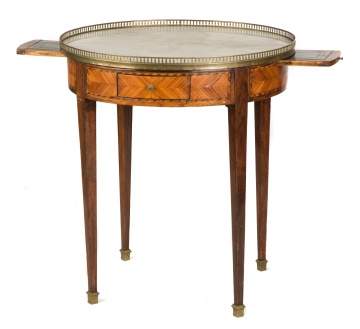 French Kingwood Bouillotte Table