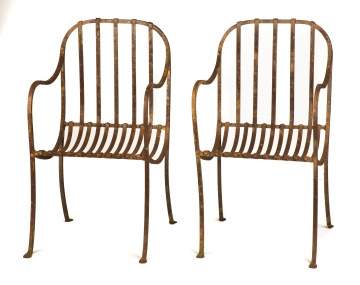 Pair of Wrought Iron Chairs