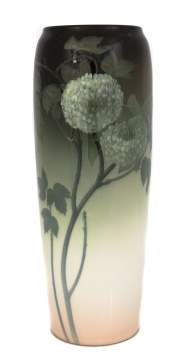 Charles (Carl) Schmidt (1875-1959) Rookwood Pottery Vase with Hydrangeas