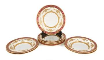 Group of Eight Minton Tiffany & Co. Plates