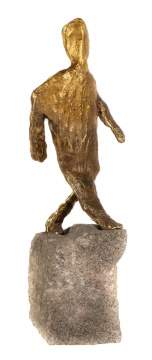 Frederick John Kiesler ( American (born Austria/Hungary) 1890-1965) Bronze "Triumphant Man"