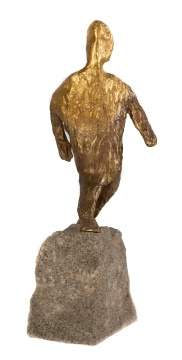Frederick John Kiesler ( American (born Austria/Hungary) 1890-1965) Bronze "Triumphant Man"
