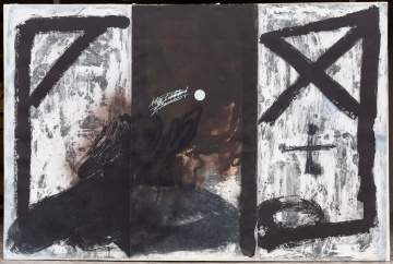 Antoni Tàpies (Spanish, 1923-2012) Triptych