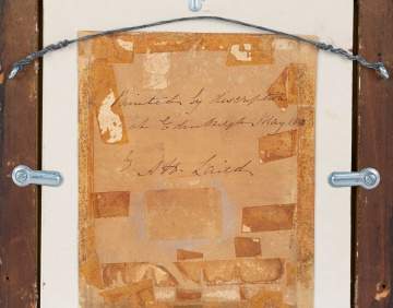 Miniature Watercolor of Young Girl in Blue Dress