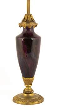 Steuben Moss Agate Lamp Base