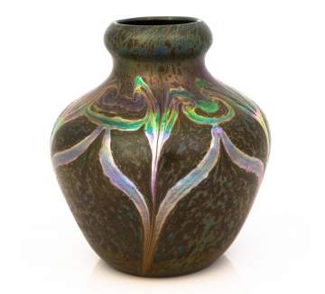Fine & Rare Tiffany Studios, New York, Decorated Cypriote Vase