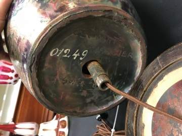 Clement Massier (French, 1844-1917) Pottery Base Lamp