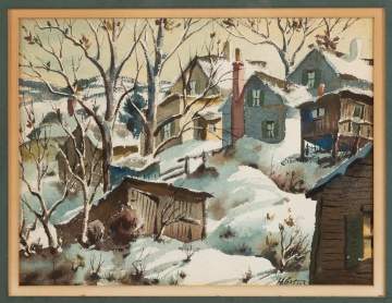 Henry Martin Gasser (American, 1909-1981) Winter Scene