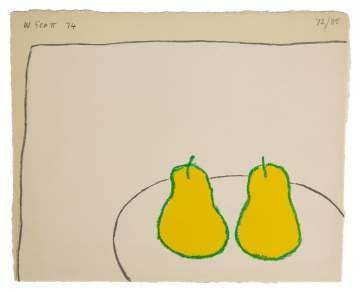 William Scott (Irish/English, 1913-1989) "Lemon Pears" 
