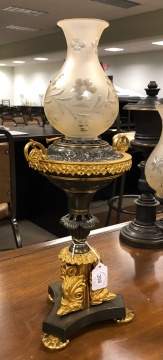 Pair of American Argand Lamps