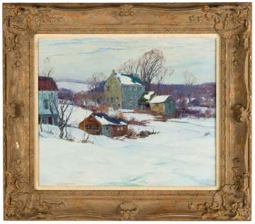 Kenneth R. Nunamaker (American, 1890 - 1957) "New Hope Landscape"