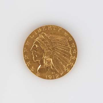1912 Indian Head Gold Coin