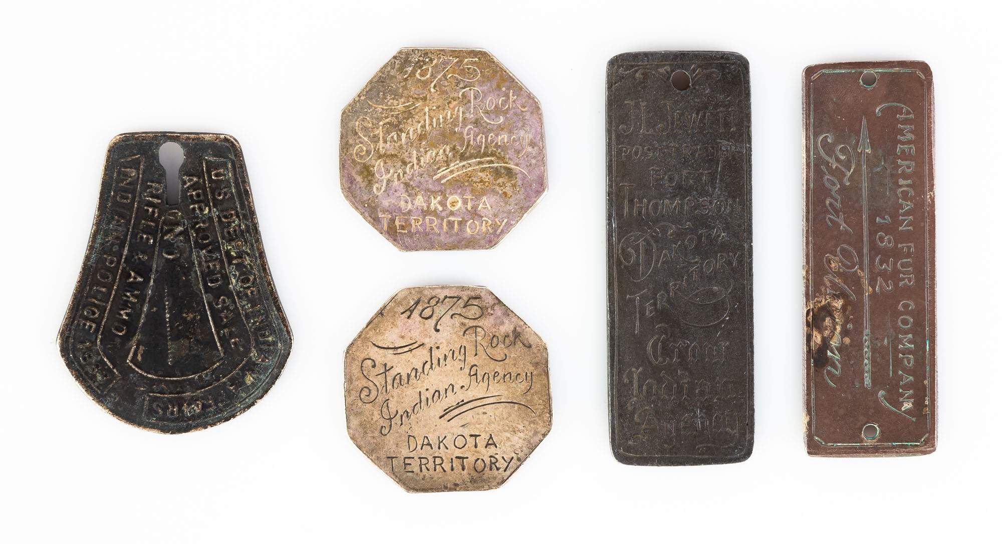 1800's Native American Trade Tokens and Affairs Badge Cottone Auctions