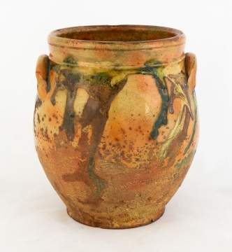 Early 19th Century Redware Pot