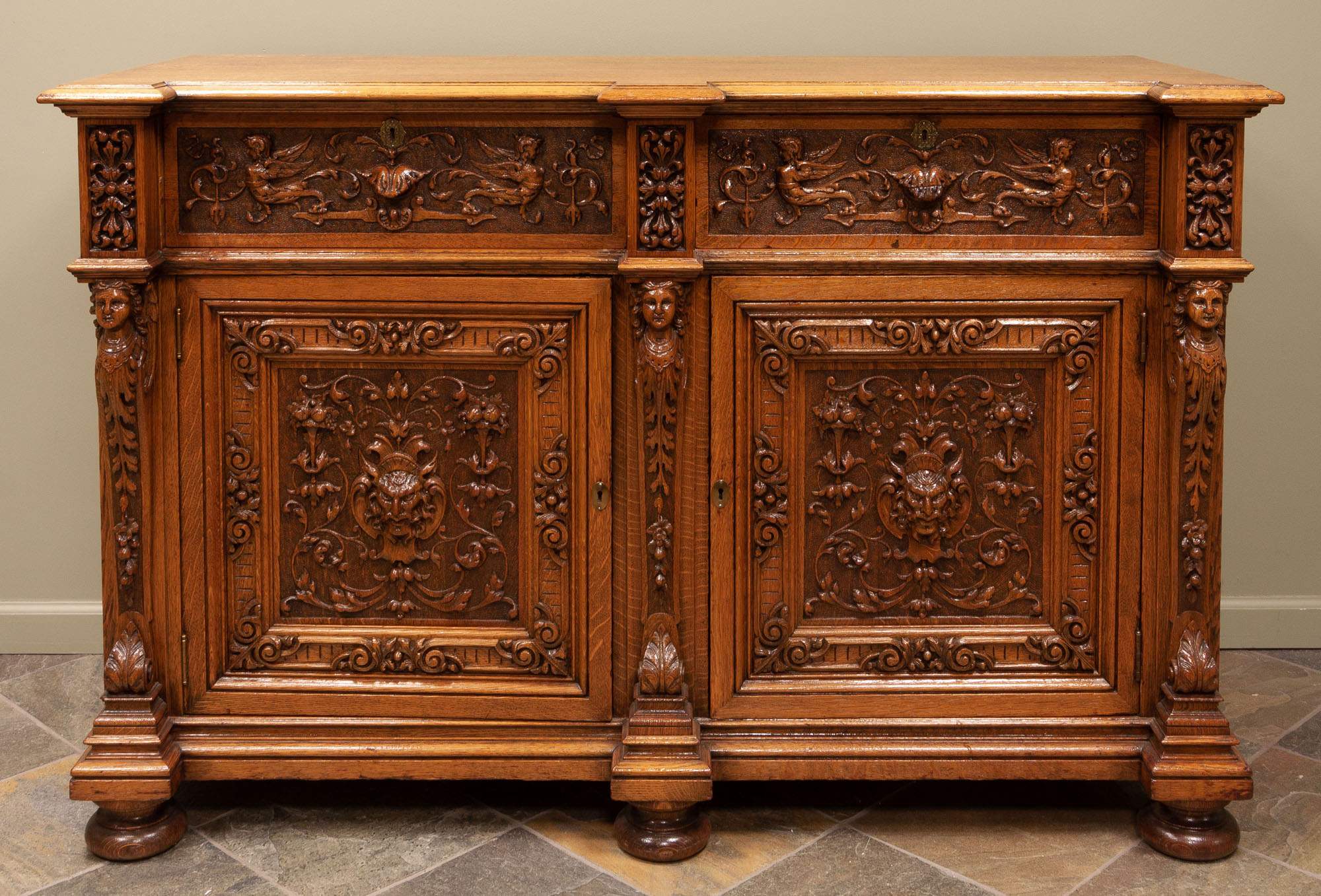 Victorian Oak Sideboard Cottone Auctions