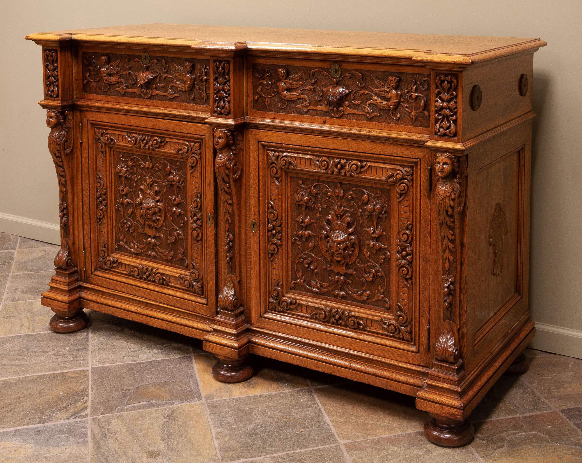 Victorian Oak Sideboard Cottone Auctions