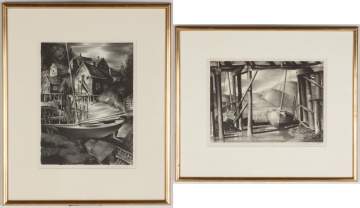 Pair of Stow Wengenroth (American, 1906-1978) Lithographs 