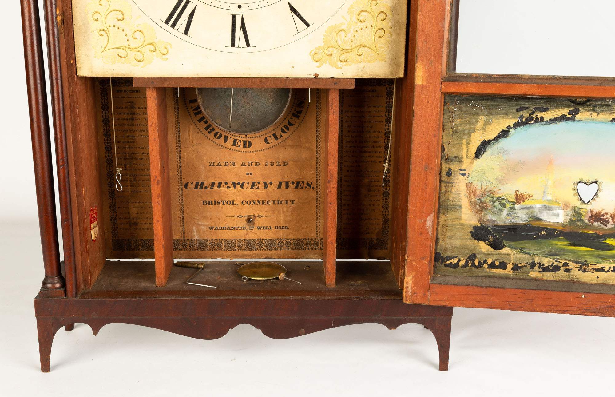 Chauncey Ives Pillar & Scroll Clock | Cottone Auctions