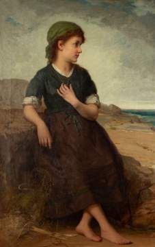 In the Manner of William-Adolphe Bouguereau, Fisher Girl
