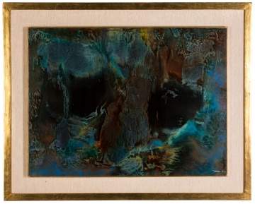 Leonardo Nierman (American/Mexican, b. 1932)  "Enchanted Cave"