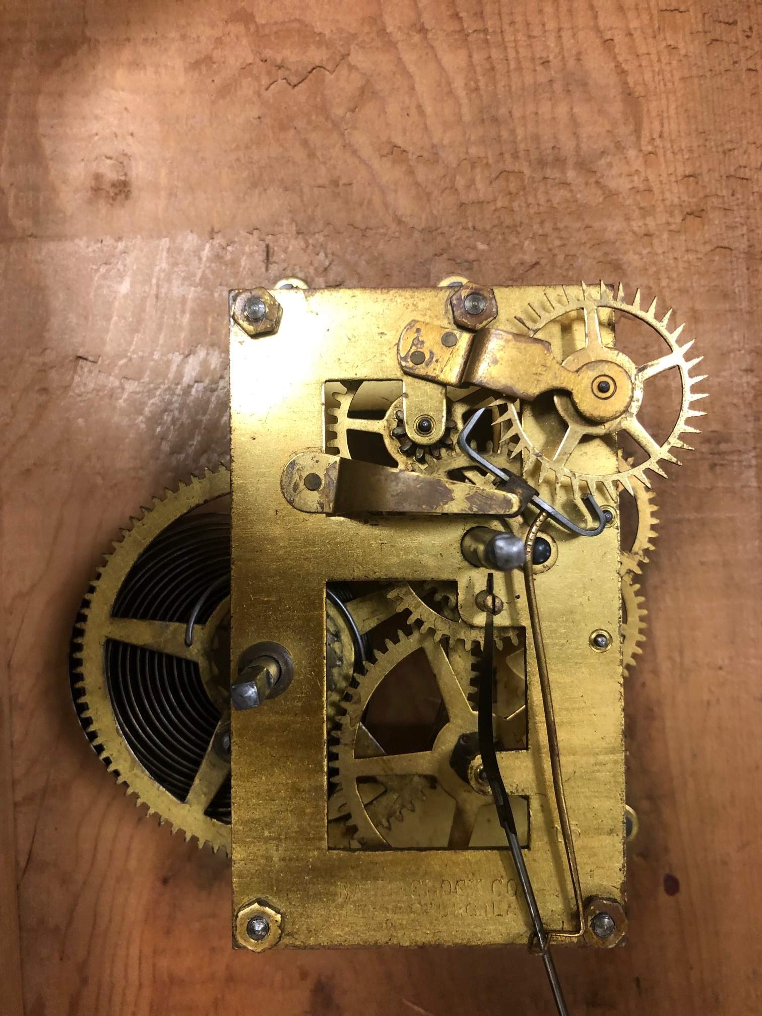 Baird Advertising Vanner and Prest's Clock Cottone Auctions