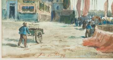 Fernando A. Carter (American 1855-1931) Untitled Harbor Scene