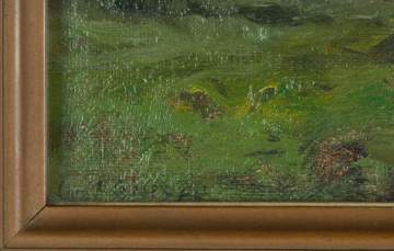 Charles Paul Gruppe (American, 1860-1940) "Coming From Pasture"