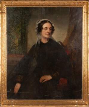 Thomas Hicks (American -1823-1890) "Portrait of Mrs. John H. Kane"