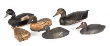 Group of Six Duck Decoys