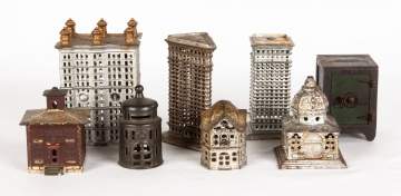 Group of Cast Iron Still Banks