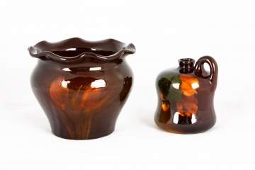 Weller Art Pottery Jardinière & Louwelsa Jug