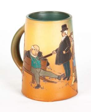 Weller Art Pottery Dickens Ware Pickwick Papers Mug